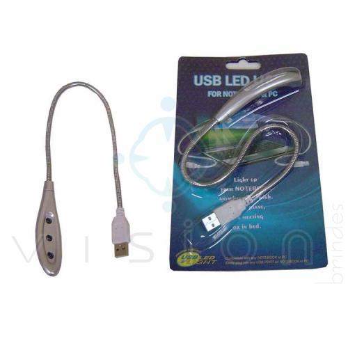 Luminária USB p/ Notebook com 3 Leds