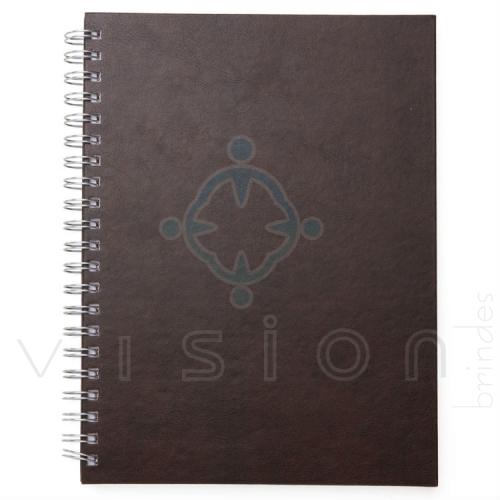 Caderno em Couro Sintético 28x22 cm