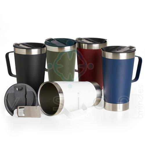 Caneca em Inox 500ml com Abridor